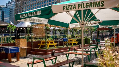 Pizza Pilgrims West India Quay, Quay Side Terrace, Partial Hire