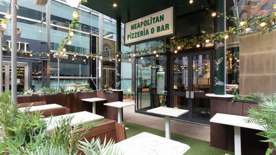 Pizza Pilgrims City, Semi Private Bar Area