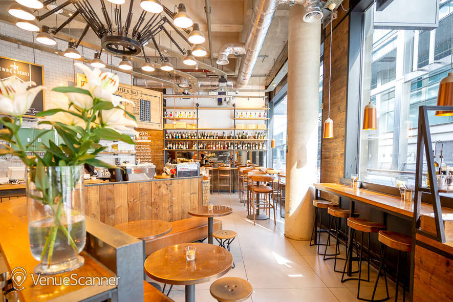 Hire Notes Coffee Roasters & Bars - Canary Wharf Full Venue W/ Outdoor Space 5