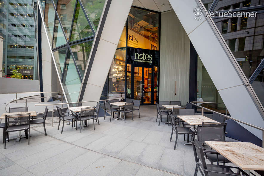 Hire Notes Coffee Roasters And Bars The Gherkin Full Venue With Outdoor Space 2